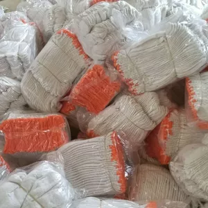 Găng Tay Bảo Vệ Lao Động Bền Đẹp Chống Mài Mòn Bán Buôn Sợi Cotton Xây Dựng Phong Cách 60 Đôi 750g Găng Tay Chống Trơn Trượt Dày