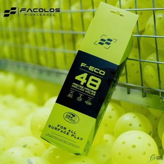 [Chính hãng] Bóng thi đấu Pickleball Facolos F-Eco 48 lỗ bóng đạt chuẩn, đồ bền cao dùng cả trong nhà và ngoài trời