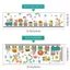 Decal Dán Tường Hình Đoàn Tàu Động Vật Dễ Thương Có Keo Sẵn 131x30cm - Trang Trí Phòng Bé