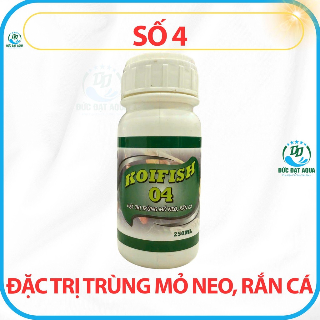 koi fish 01-02-03-04-05-koifish pro 250ml nấm mang, nấm trắng, trùng mỏ leo, rúc góc cá koi, cá cảnh 6