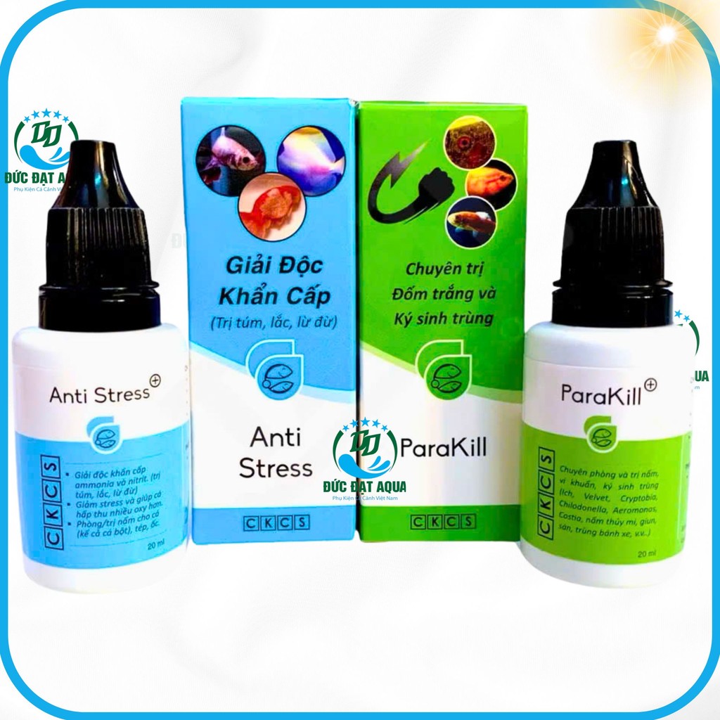 Anti stress - Parakill - Top Top Dưỡng cá,nấm đốm trắng, cá cảnh cá thủy sinh, hàng chính hãng 3