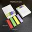 SA 1 Bộ Memos Pad Màu Chỉ Số Tab Nhiều Màu Notepads Nhiều Màu Sắc Dính Ghi Chú