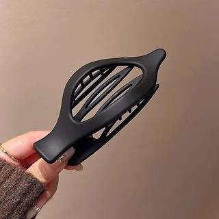 Kẹp tóc hình bầu dục in họa tiết da báo cho nữ
