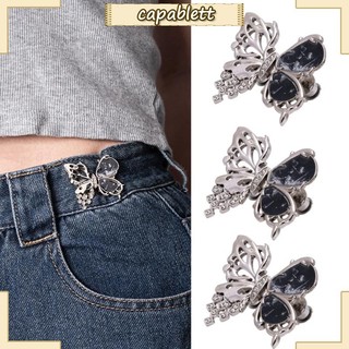 Bộ điều chỉnh thắt lưng CAPA với thiết kế bướm Công cụ điều chỉnh thắt lưng không khóa cho nữ Quần rộng Quần jean 3P
