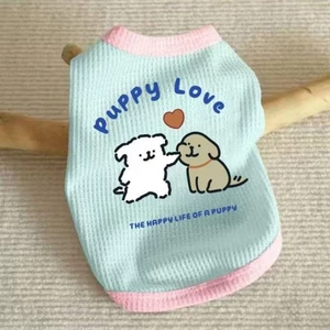 【Ready Stock】 Puppy Clothes Thin Summer Clothing Cat Teddy Bichon Corgi Pomeranian Small Dog Puppy Spring Pet Vest 0xMO