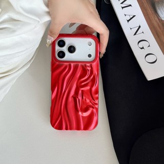 Mạ Điện Mờ Bạc Hồng Nước Ripple Ốp Lưng Điện Thoại iPhone 17Promax 17Pro 16Promax 13 14 15 Pro Max Silicon Mềm Chống Sốc Nam Nữ Vỏ Di Động