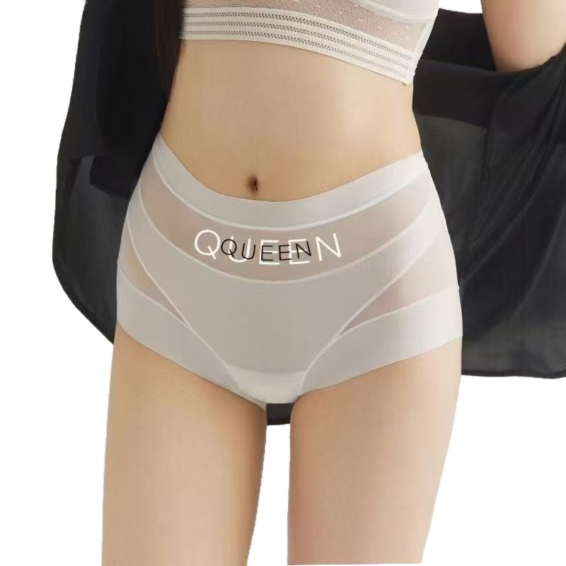 Shop Quần Lót Nữ Mũi Nhọn Bụng Cao Cấp Nữ 2025 Phong Cách Mỏng Lụa Băng Liền Mạch Thoải Mái Thoáng Khí Cơ Thể @ -