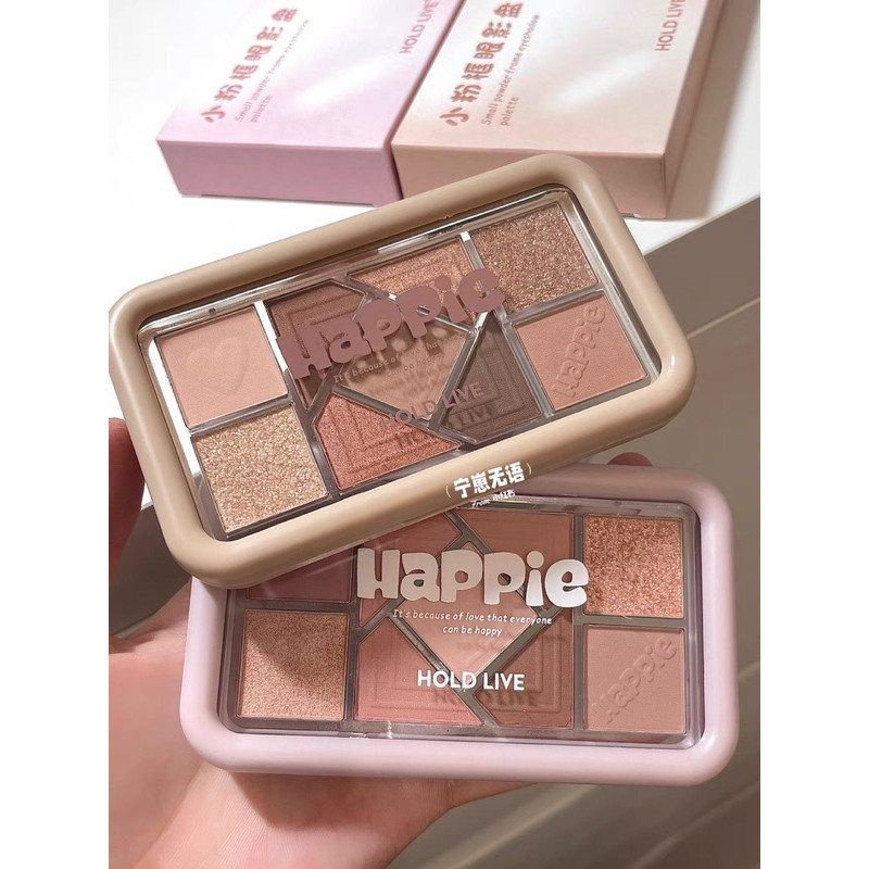 Bảng Phấn Mắt HOLD LIVE HL630 9 ô Trái Tim Trang Điểm Mắt Happie Bền Màu Lâu Trôi
