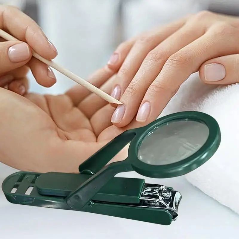 Máy cắt móng tay cho trẻ em người cao tuổi Tông đơ cắt móng tay bằng kính lúp