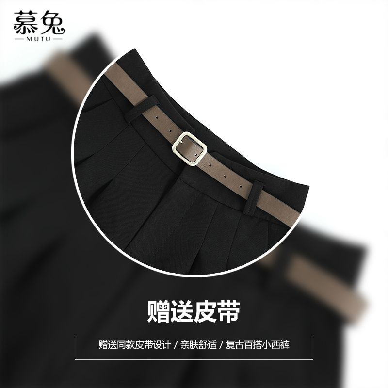 Quần Short Ống Rộng Màu Đen Eo Cao Nữ - Phong Cách Mới Cho Mùa Xuân 2026