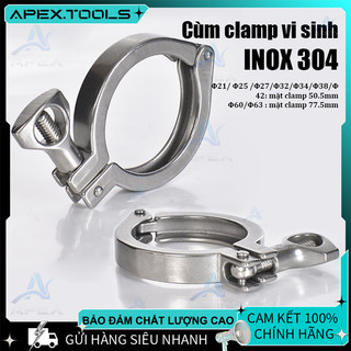 Cùm Clamp Vi Sinh & Nối Nhanh - Chất Liệu Inox Bền Bỉ