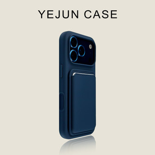 Ốp điện thoại thẻ lỗ lớn bằng silicon lỏng sang trọng cho iPhone17 16 15 14 13 12 11 Pro Max Bảo vệ Camera chống sốc Vỏ cứng chống rơi