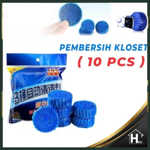 10 Chiếc XANH Vệ Sinh Bát Bụi Kháng Khuẩn Tự Động Xả Bong Bóng Xanh Viên Vệ Sinh Hộ Gia Đình Cuci Jamban