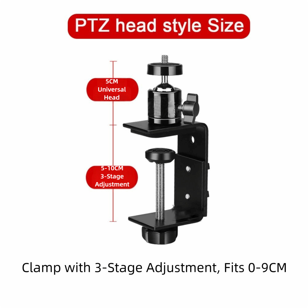 Giá đỡ máy ảnh Mini SAIA, cố định kẹp 360° Giá đỡ giường màn hình xoay cho bé, Giá đỡ PTZ Camera có thể thu vào không đục lỗ cho Ezviz TP-LINK