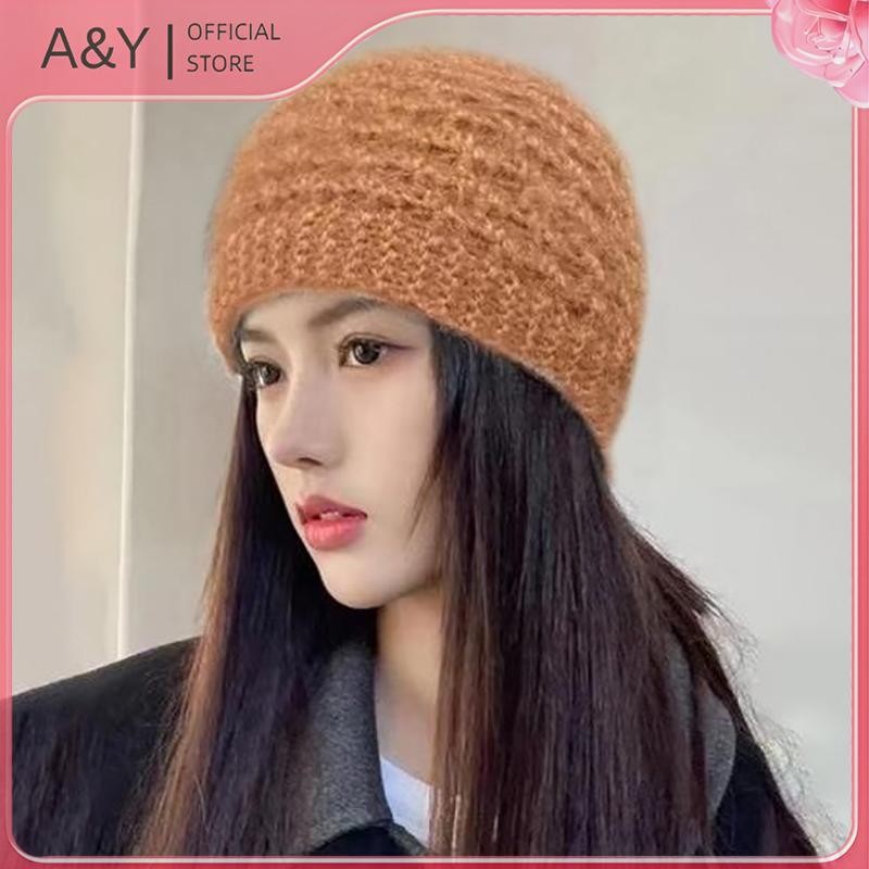 Scrunchie và Khăn Cổ Mũ Thời Trang Chống Gió, Màu Trơn, Co Giãn dành cho Bé Gái