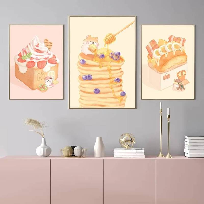 Sweet Treats Canvas Art Món tráng miệng Người yêu Trang trí tường