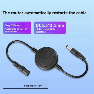 Dành Cho Cầu / Cat Router / Repeater Rebooter DC5V-15V 72 Giờ Tự Động Khởi Động Lại Cáp Router Đặt Lại Màu Trắng