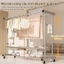 𝐅𝐔𝐑𝐍𝐈𝐒𝐇 𝐅𝐈𝐄𝐒𝐓𝐀 Giá Treo Quần Áo Inox Cao Cấp Có Bánh Xe Di Chuyển Cây Treo Quần Áo 2 Thanh Kệ Treo Quần Áo Dễ Lắp Ráp