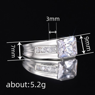 Nhẫn Zircon Bạc S925 Đơn Giản Dành Cho Lễ Cưới và Làm Quà Tặng