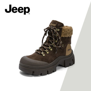 Giày Bốt JEEP Martin Nữ Phong Cách Mới Phong Cách Anh Thu Đông Ngoài Trời Quần Lót Giày Bốt Chống Trơn Trượt Chống Mài Mòn Đế Dày Boot