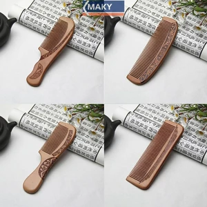 Onetimingcool Lược Gỗ Đào Tự Nhiên Đóng Răng Massage Chống Tĩnh Điện Tóc HealthTools VN