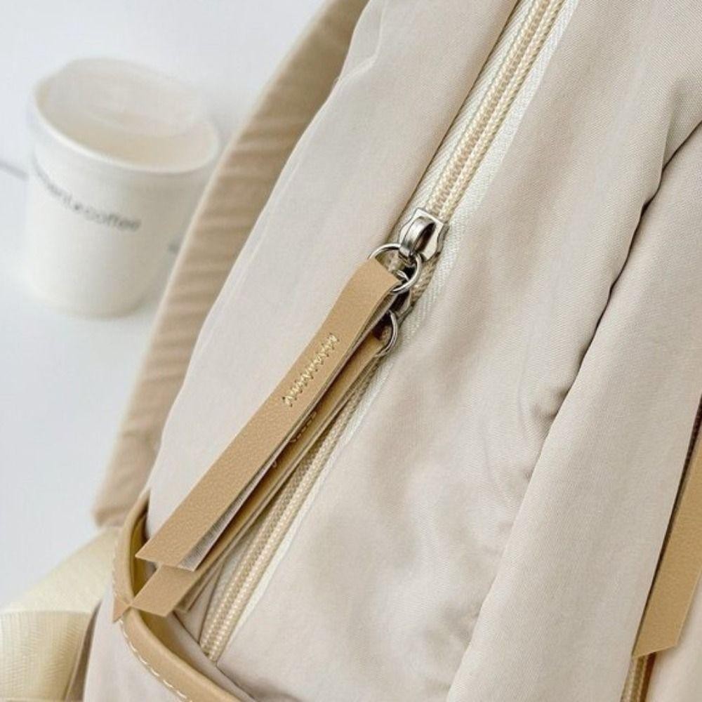 Ba lô Nylon YOKEY, Túi đeo vai mềm dung tích lớn, Ba lô du lịch màu trơn nhẹ thông thường