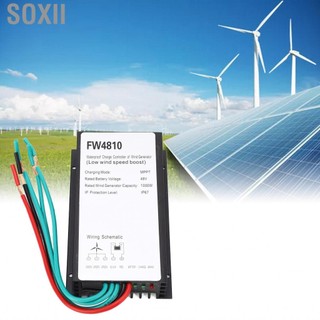 Soxii Bộ điều khiển sạc gió SOXII cho bộ điều khiển MPPT IP67 FW4810 Phụ kiện 48V Bộ điều chỉnh 1000W Máy phát điện áp điện áp