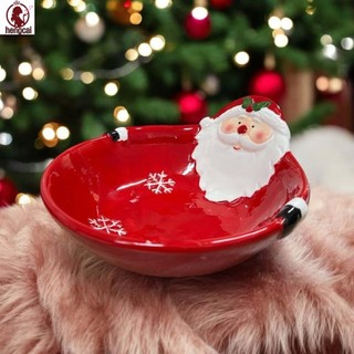 Bát ông già Noel bằng gốm sứ Giáng sinh - Bộ đồ ăn trang trí ngày lễ
