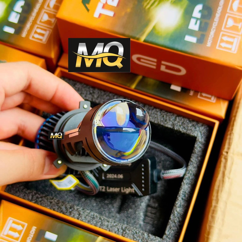 Đèn Pha Bi Led T2 Laser MA Racing Lắp Ô Tô Xe Máy 95w Nguồn 12-24v Cắt ...