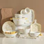 Món ăn gốm sứ Ins Lemon Cat dễ thương-Bowl có tay cầm, Chảo nướng, Bát súp lớn, Chảo nướng, Thích hợp cho gia đình