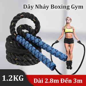 Dây Nhảy Boxing Gym Tập Thể Lực Nặng 1.2kg Dài 2.8m Đến 3m, Chuyên dụng tập Boxing, Gym và rèn luyện sức bền
