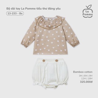 La pomme AW2025 BST Body, yếm phong cách Hàn Quốc cho bé T10.4