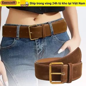 ESSENCEH Pin Buckle Thắt Lưng, Thắt Lưng Da Lộn Đa Năng Hợp Thời Trang Nữ Thiết Kế Sang Trọng Quần Thắt Lưng Quà Tặng