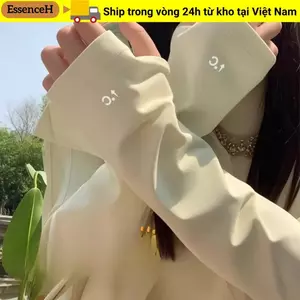 ESSENCEH Tay áo rộng, Vỏ bọc tay áo bằng lụa băng chống nắng, Găng tay lái xe đạp thoáng khí thoải mái dành cho nam giới