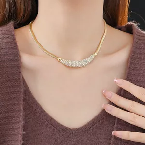 Thời Trung Cổ Cổ Bạc Kim Bông Tai Tròn Kim Cương Giọt Nước Vòng Cổ Thời Trang Ánh Sáng Sang Trọng Cao Cấp Bộ Trang Sức Nữ 2026-6-11