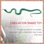 Mô phỏng đồ chơi nhựa mềm rắn mô phỏng đồ chơi đầu cao su rắn - Xanh lá cây (R F C V)