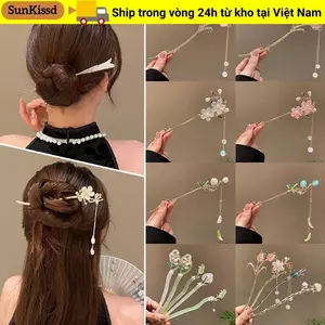SUNKISSD 1 Cái Tóc, Kẹp Tóc Phong Cách Trung Hoa Cổ Trung Quốc Kẹp Tóc, Hanfu Trang Trí Truyền Thống Kẹp Tóc