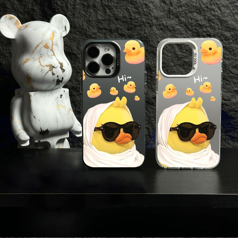 Ốp điện thoại di động Vịt Vàng IMD nhỏ thích hợp cho iPhone 17 16 15 14 13 12 11 Pro Max Plus X Xr Xs Max 7 8 Plus
