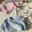 Bé Gái Mùa Hè Tay Ngắn Cổ Búp Bê Nơ Phiên Bản Hàn Quốc Slim-fit 90-150 Size WMDW