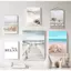 Bãi Biển Đại Dương Cầu Lá Rùa Biển Biển Poster Không Khung Tranh Canvas Trang Trí Tường