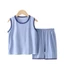 Bộ Áo Modal Trẻ Em Lớn Trẻ Em Homewear Bộ Đồ Ngủ Bé Trai Mỏng Ice Silk Cha Mẹ-Con Không Tay Bé Trai
