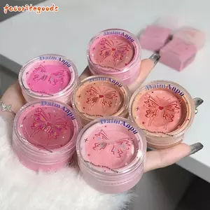 Phấn má hồng kem FAVORITEGOODS, Kem má hồng lâu trôi mờ, Phấn má hồng nữ tính tự nhiên Màu sưng tấy không khí cảm giác phấn má hồng