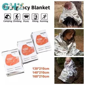 Chăn cứu hộ khẩn cấp GHX Ngoài trời Chống nước Giữ ấm Chăn sinh tồn Chăn cách nhiệt 130 / 140 / 160 * 210CM VN