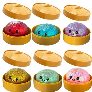 Đồ chơi Squishy siêu mềm, Bun bột lấp lánh Bóng giảm căng thẳng phục hồi chậm, Đồ chơi bóp giảm căng thẳng cho trẻ em và người lớn
