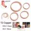 GAVESTO 1 Cuộn Dây Ống Đồng, OD 2-12mm ID 1-10mm Đồng T2 Mềm, Bền 1 Mét 99,9% Dây Đồng Nguyên Chất Điều Hòa Làm Mát