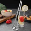 Thép không gỉ Tay Cầm Dài Thìa Quán Cà Phê Cocktail Trộn Thìa Thanh Thìa Trà Sữa Cà Phê Tay Cầm Dài Khuấy Thìa Đá