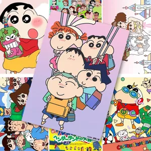 A4 Crayon Shin-Chan Poster Truyện Tranh Nhật Bản Dễ Thương Dán Tường Phòng Ngủ Nền Trang Trí Tường Poster Dán Tường 6.15