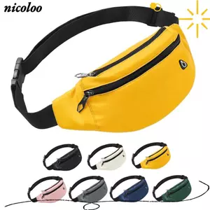 Túi đeo chéo NICOLOO, Túi đeo vai chống nước dung tích lớn, Dây đeo có thể điều chỉnh rộng rãi bền bỉ Túi Messenger màu trơn Sử dụng du lịch