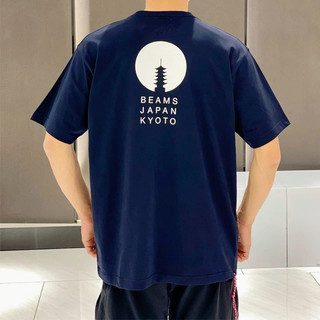 Bán Chất Lượng Cao Nhật Bản Kyoto Phiên Bản Chùa In Cotton Nguyên Chất Áo Thun Nữ Tay Ngắn Unisex Hàng Ngày Thường Ngày Hàng Đầu