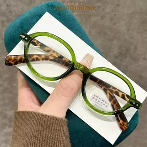 IAPPORTUNIA Kính mắt nhìn xa, Kính đọc sách siêu nhẹ Unisex, Kính lão thị khung hình bầu dục nhỏ hợp thời trang dành cho nữ và nam giới
